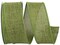 Every Day Linen Value Wired Edge Ribbon -- 1.5" x 10 yards -- Green Moss Color